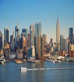 NYC Skyline River Scenery