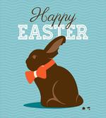 Chocolate Bunny with Bow