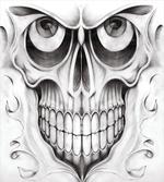 Skull Face Angry