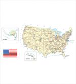 USA Detailed Country Map