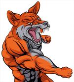 Muscular Sports Fox Mascot
