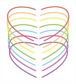 Vivid Outline Heart Drawings
