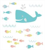 Geometric Whale Fish