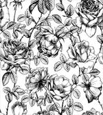 Hand Drawn Rose Petals