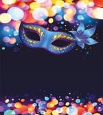 Vivid Blue Carnival Mask