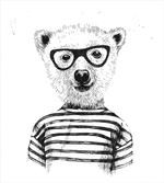 Bear in Glasses Fun
