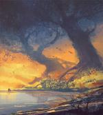Big Tree Huge Roots Art artwork