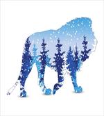 Winter Woods as Animal