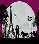 Couple with Full Moon