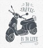 Sketch Scooter Motif