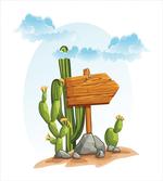 Cartoon Desert Flora