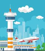 Control Tower and Plane
