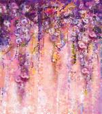 Watercolor Wisteria Blooms
