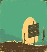 Grungy Desert Landscape