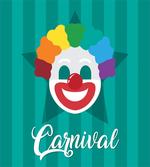 Typography with Clown Face
