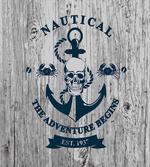 Anchor Skull Rope Sea artwork