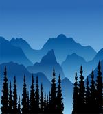 Tree and Hill Silhouettes