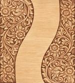 Monochrome Tones Ornate Wood