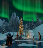 Penguins on Lake artwork