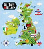 Maps of Britain Ireland artwork