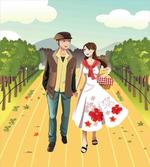 Couple in Vineyard