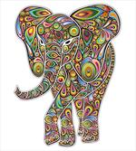 Boho Elephant Art artwork
