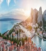 Old Coastal Town Omis Dawn
