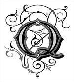 Gothic Q Flowers Art artwork