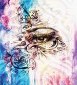 Woman Eye Grungy Retro
