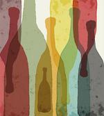Abstract Colorful Bottles