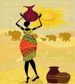 Elephants Sun Art