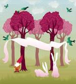 Forest with Pink Trees