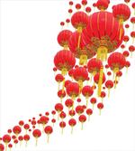 Chinese Lanterns in Sky artwork