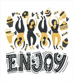 Enjoy Dancing Women Desserts artwork