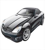 Modern Black Sports Car