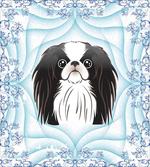 Cartoon Puppy Floral Ornate