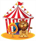 Fire Hoop Circus Tent artwork