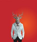 Moose Animal Person in Suit