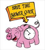 Save Time Shower Quick Piggy