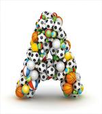 Sports Balls Stacked artwork