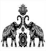 Elephants and Lotus