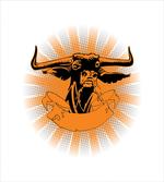 Furious Bull Head Portrait artwork