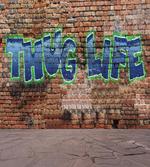 Graffiti Words Brick Wall