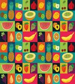 Pop Art Grunge Fruits