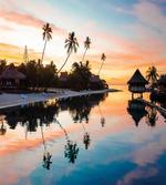Sunset Moorea Island artwork