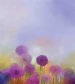 Onion Flowers Pastel artwork