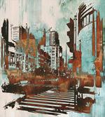 Urban Abstract Cityscape