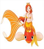 Princess on Goldfish