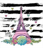 Hand Drawn Eiffel Tower