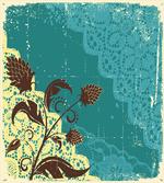 Flower on Lacework Aged